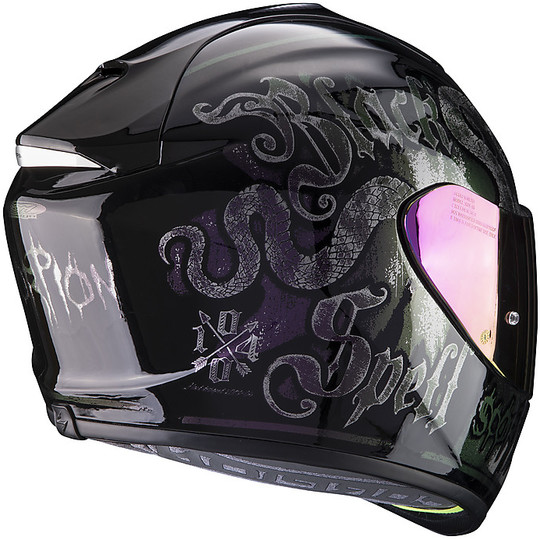 Scorpion Exo-1400 Air BlackSpell Chameleon Black Helmet Integral Helmet