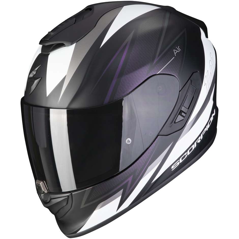 Scorpion EXO-1400 EVO AIR THELIOS Integral Motorcycle Helmet Matt Black Chameleon