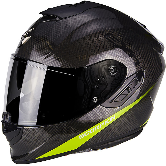 Scorpion Exo-1400 Pure Carbon Neon Yellow Full Body Helmet For Sale ...