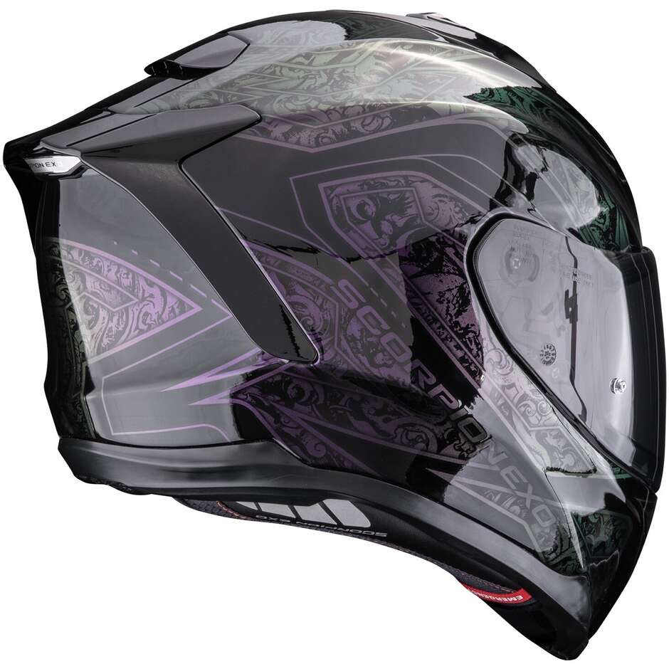 Scorpion EXO-1500 AIR FANTASY Full Face Motorcycle Helmet, Black Chameleon