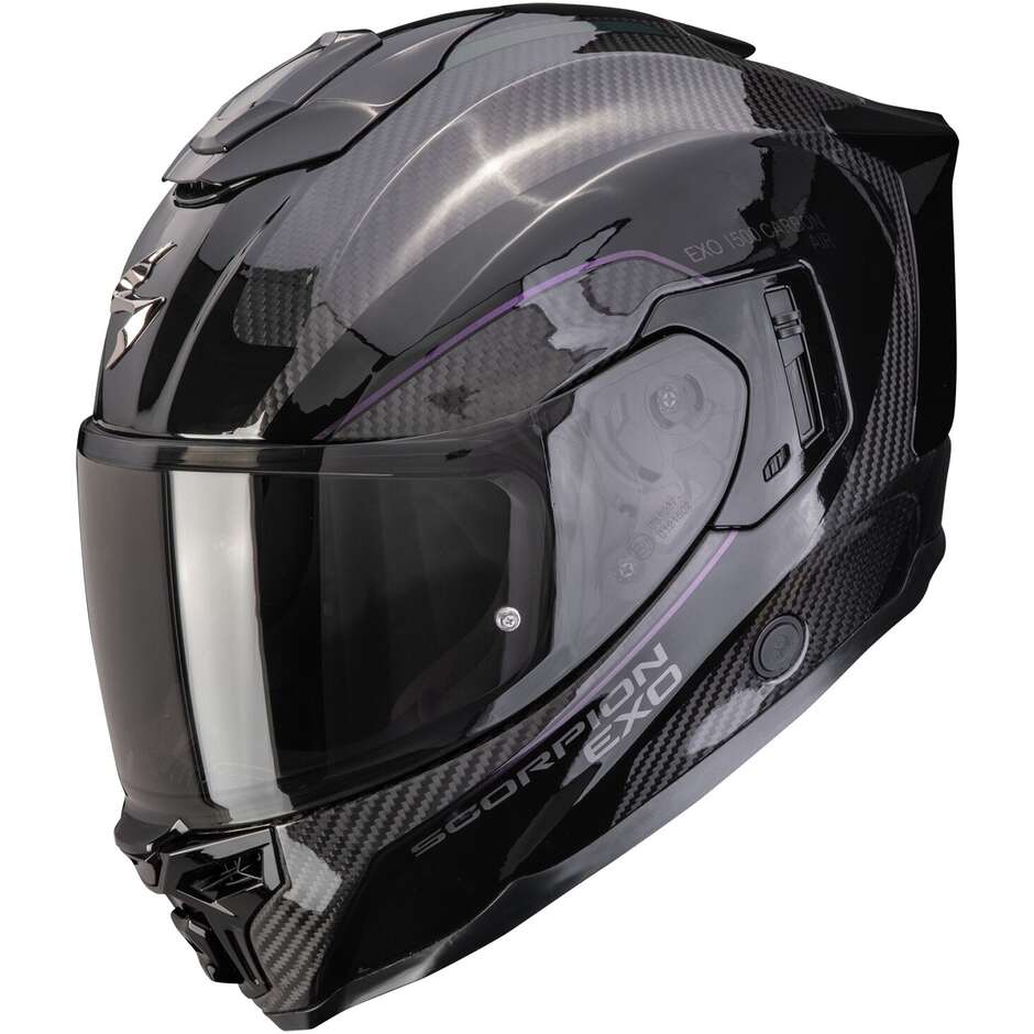 Scorpion EXO-1500 CARBON AIR MUNDI Full Face Motorcycle Helmet, Black Chameleon