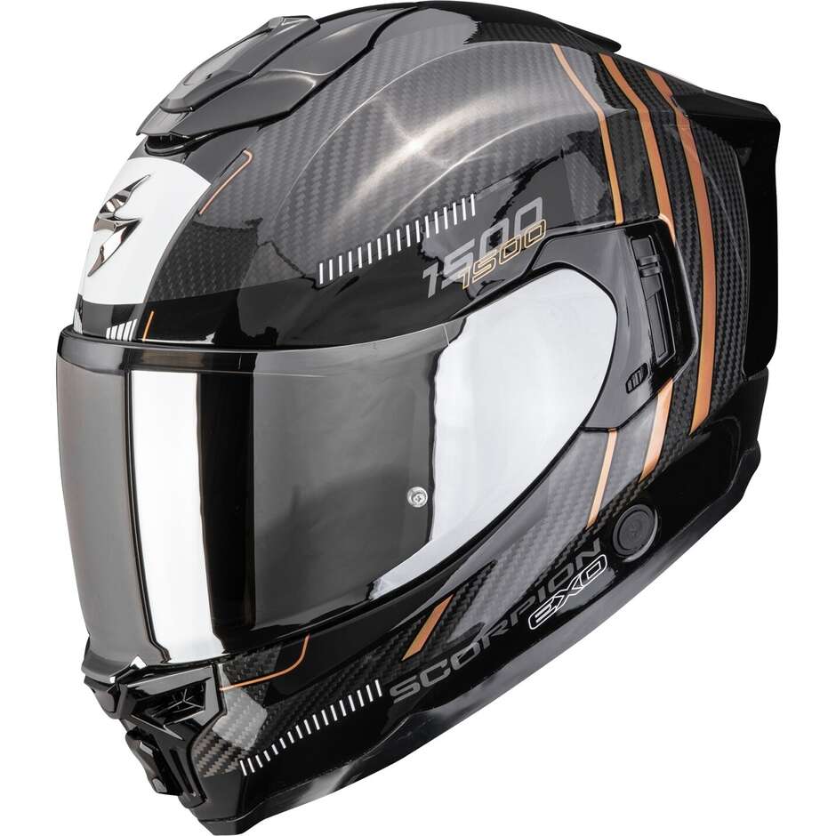 Scorpion EXO-1500 CARBON AIR ZITY Full Face Motorcycle Helmet Black Copper