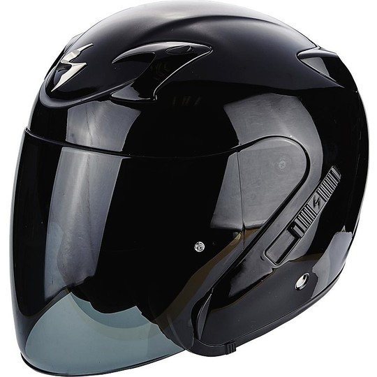 Scorpion Exo-220 Black Solid Shot Moto Helmet