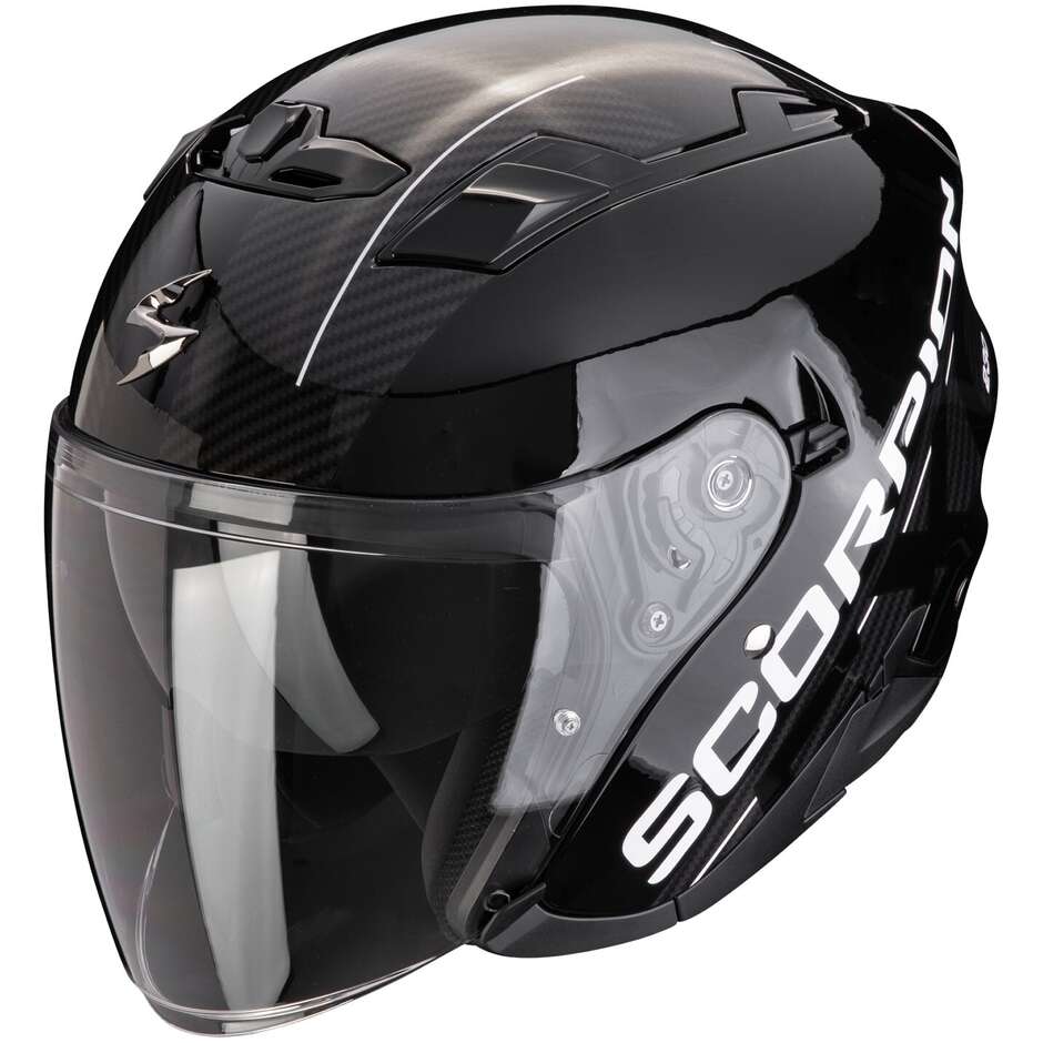 Scorpion EXO 230 QR Black Silver Motorcycle Jet Helmet