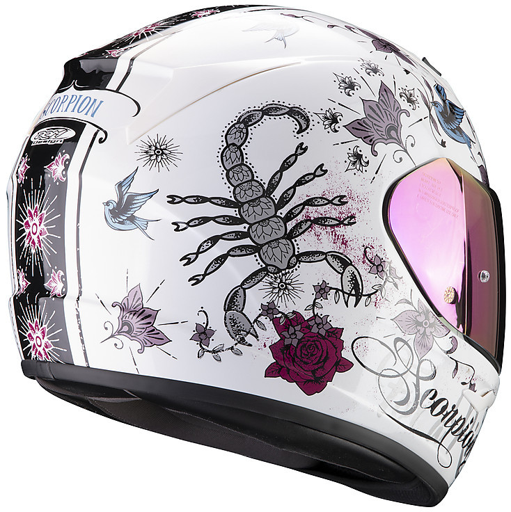 Scorpion Exo-390 Chica II casco integrale (bianco / rosa)
