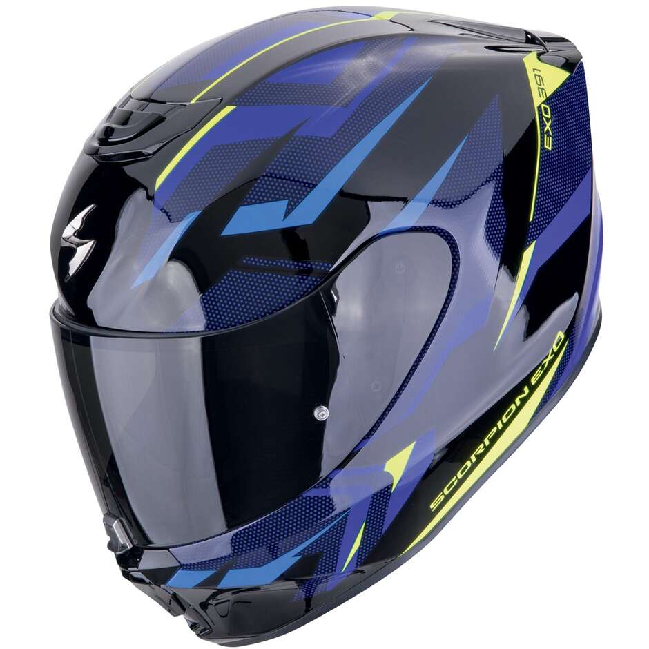 Scorpion EXO-391 AAXO Full Face Motorcycle Helmet Black Blue