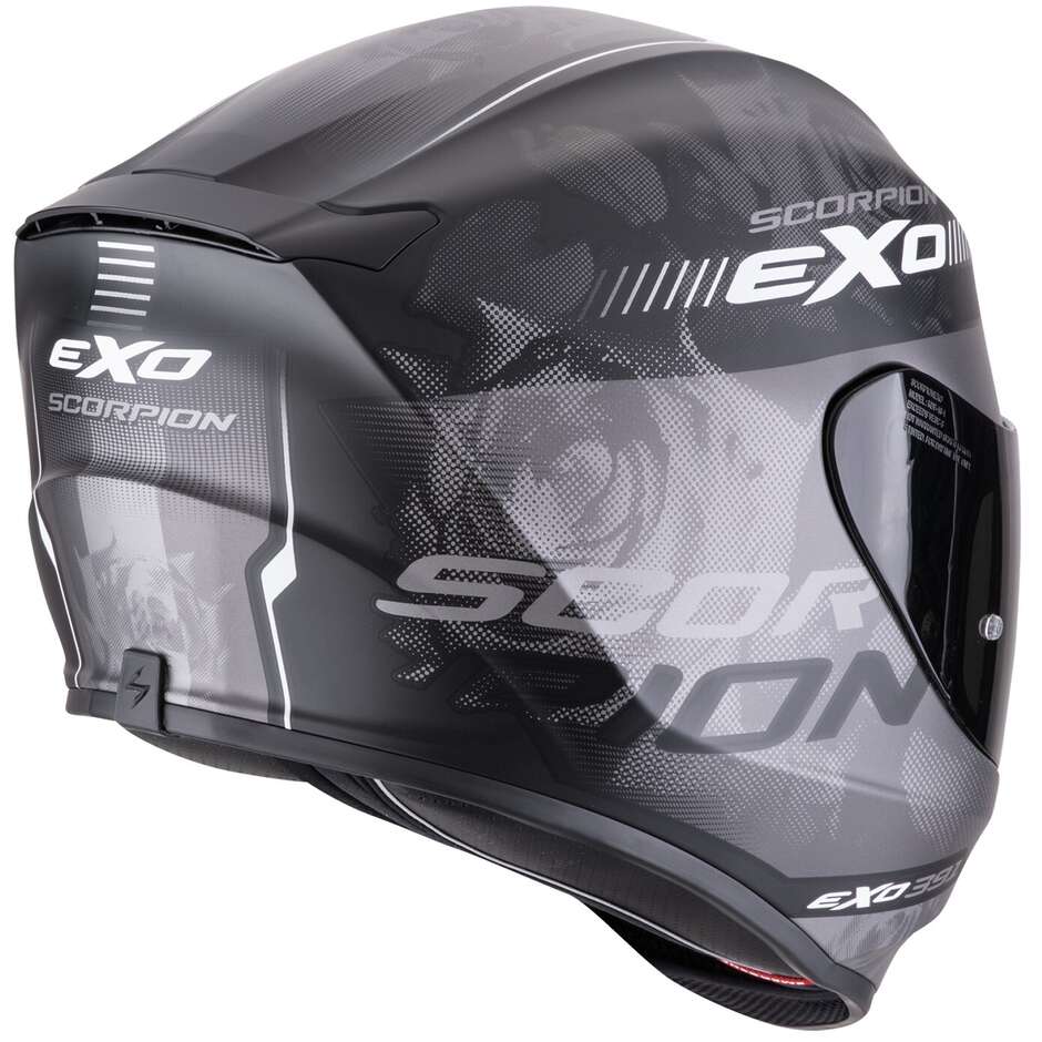 Scorpion EXO-391 AVA Full Face Motorcycle Helmet Matt Black Silver
