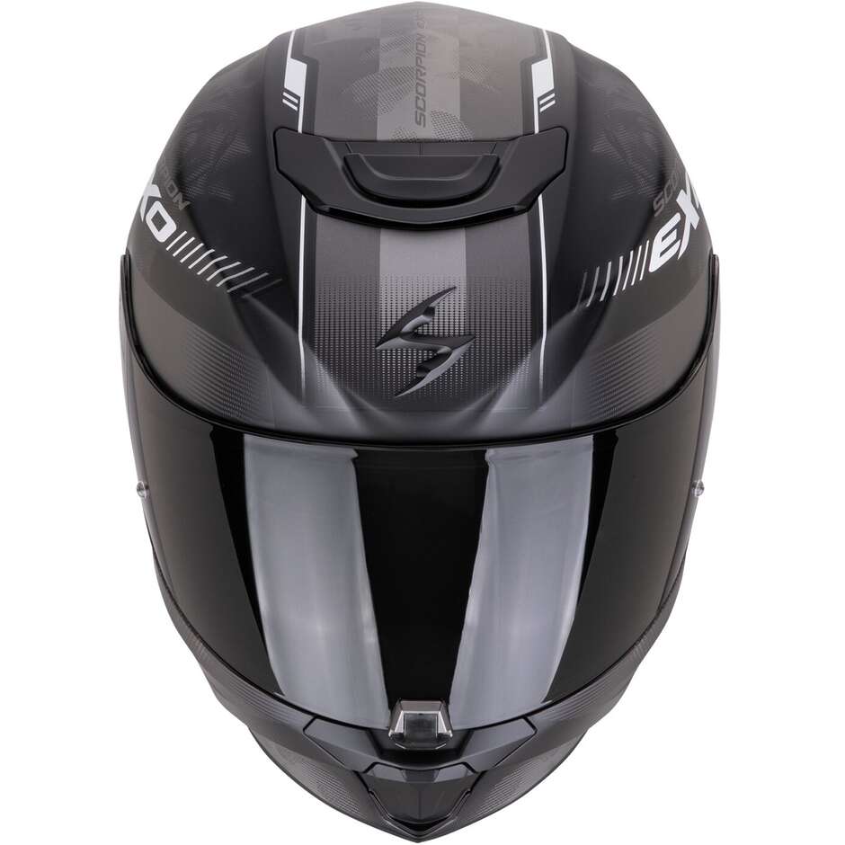 Scorpion EXO-391 AVA Full Face Motorcycle Helmet Matt Black Silver