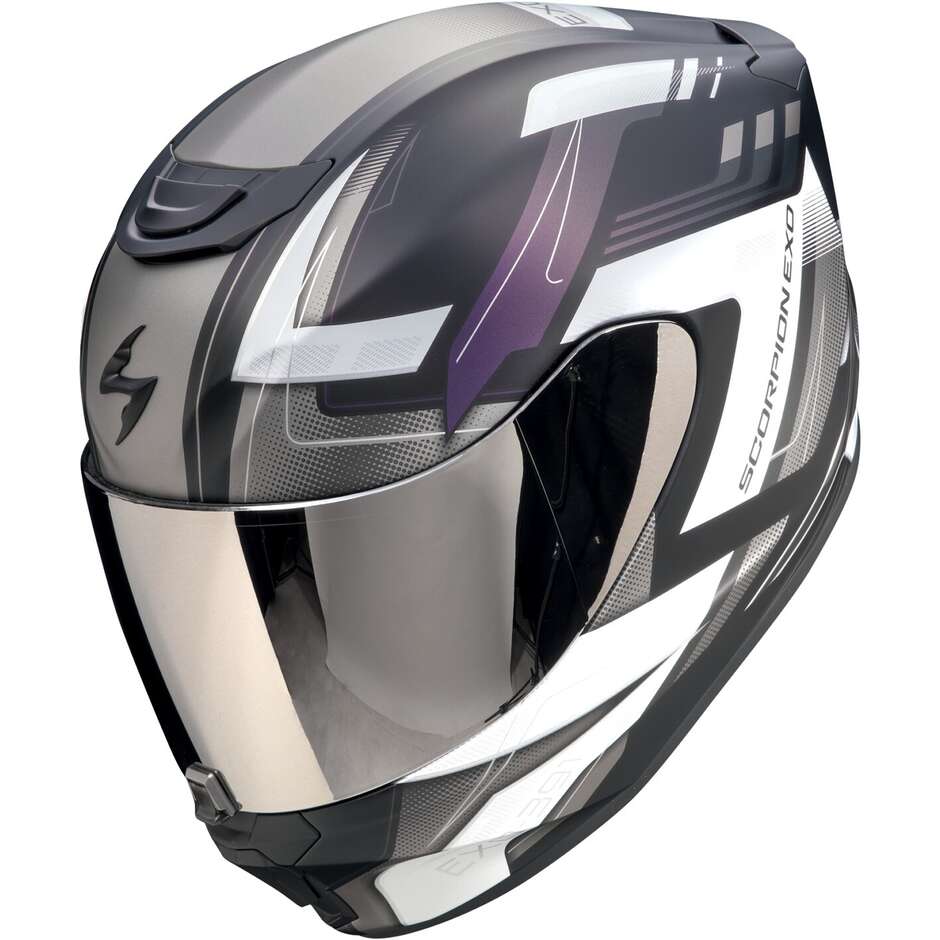 Scorpion EXO-391 CAPTOR Integral-Motorradhelm Mattschwarzes Chamäleon