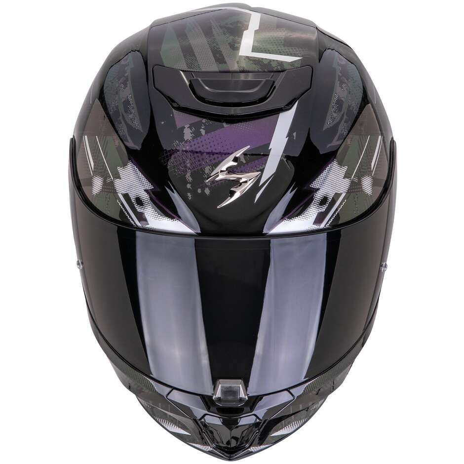 Scorpion EXO-391 CLUTTER Full Face Motorcycle Helmet Black Camaleon