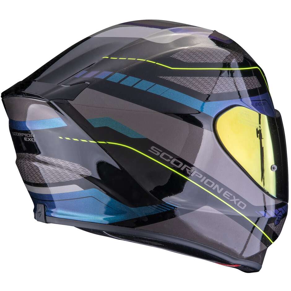 Scorpion EXO-391 LEO Full Face Motorcycle Helmet Black Blue