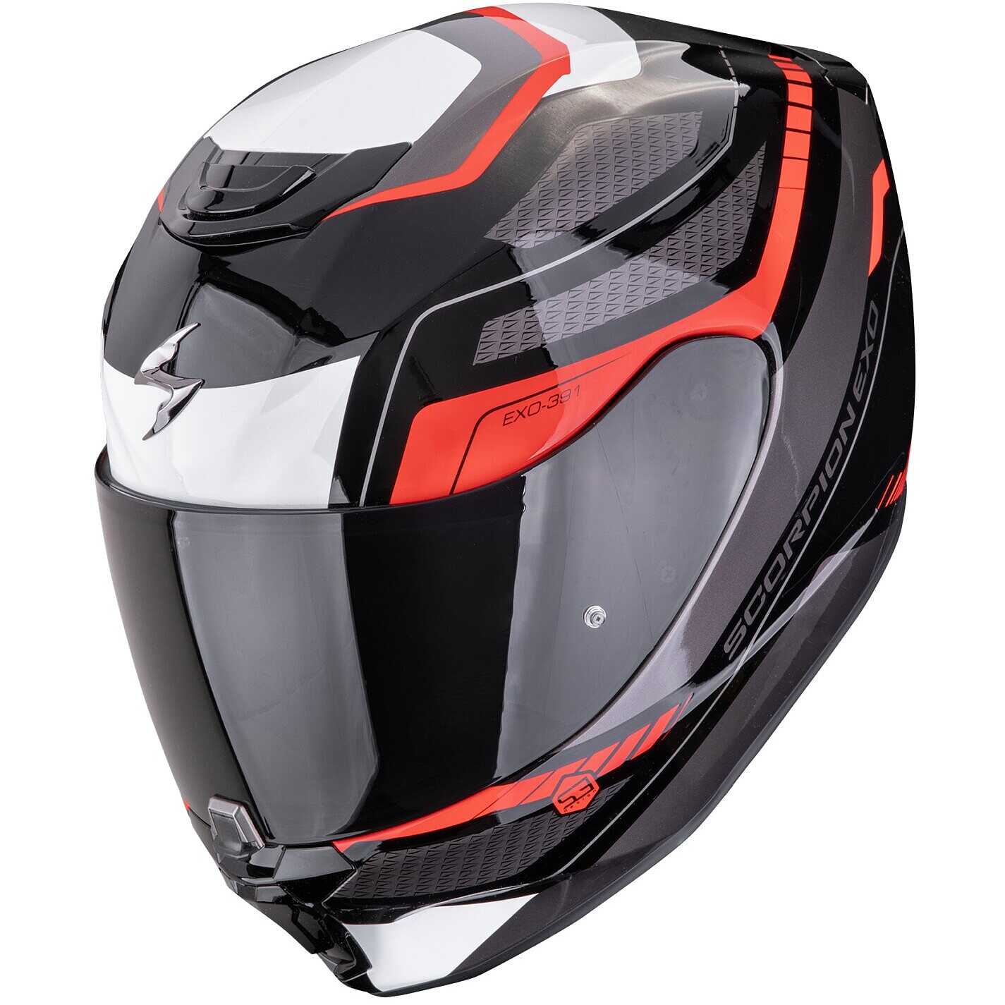Scorpion EXO-391 LEO Full Face Motorcycle Helmet Black Red For