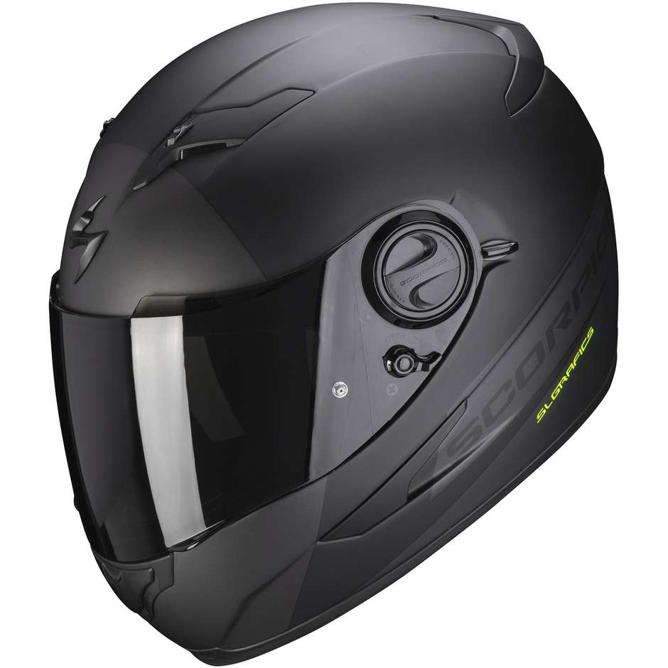 Scorpion EXO-490 PACE II Integral Motorcycle Helmet Black Opaque Silver