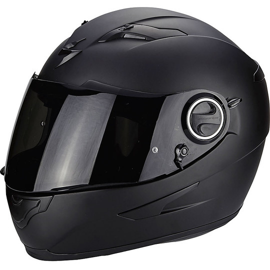 Scorpion Exo-490 Solid Solid Black Moto Helmet