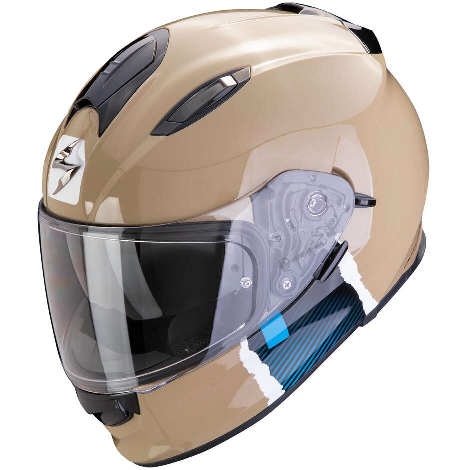 Scorpion EXO 491 CODE Sand Blue Integral Motorcycle Helmet