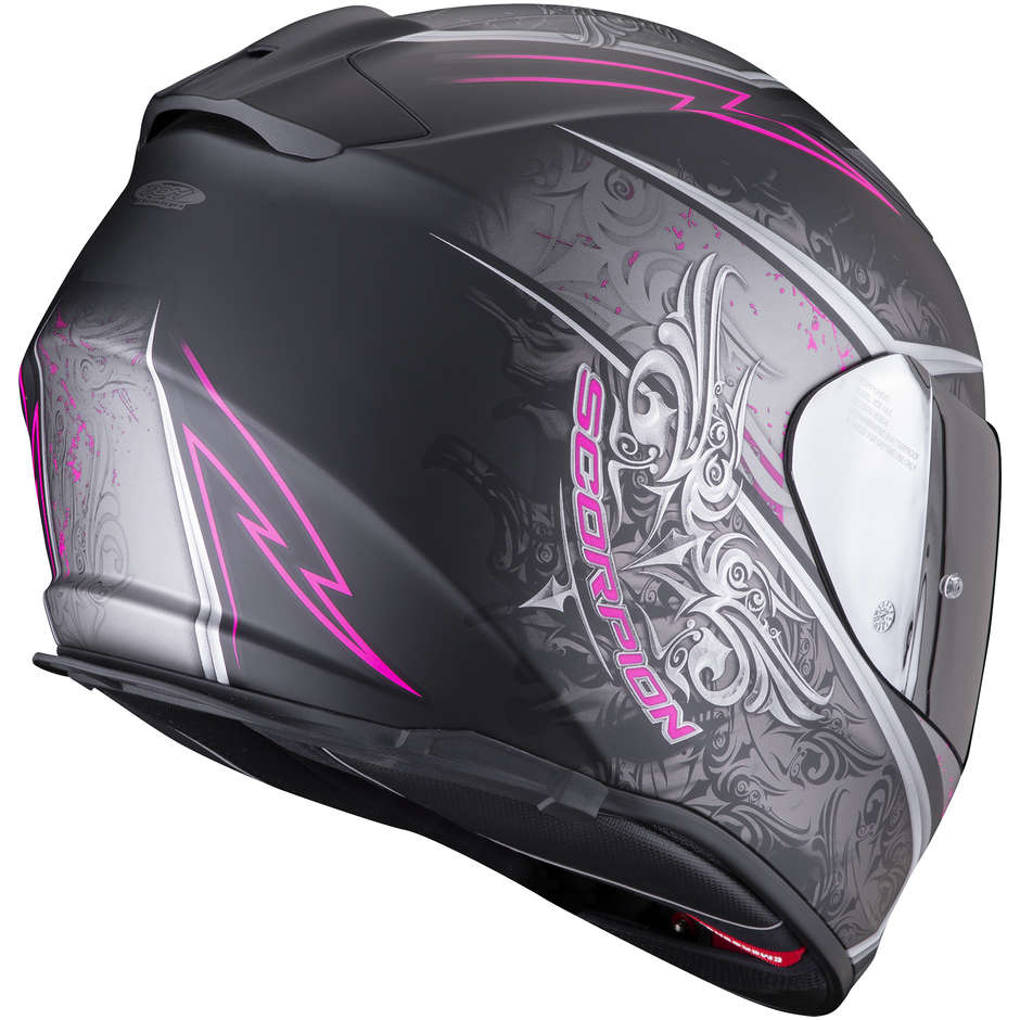 Scorpion EXO-491 RUN Integral Motorcycle Helmet Matte Black Pink