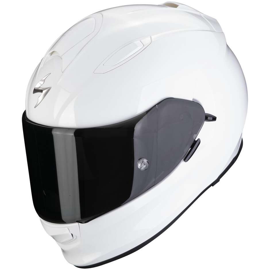Scorpion EXO 491 SOLID White Full Face Motorcycle Helmet