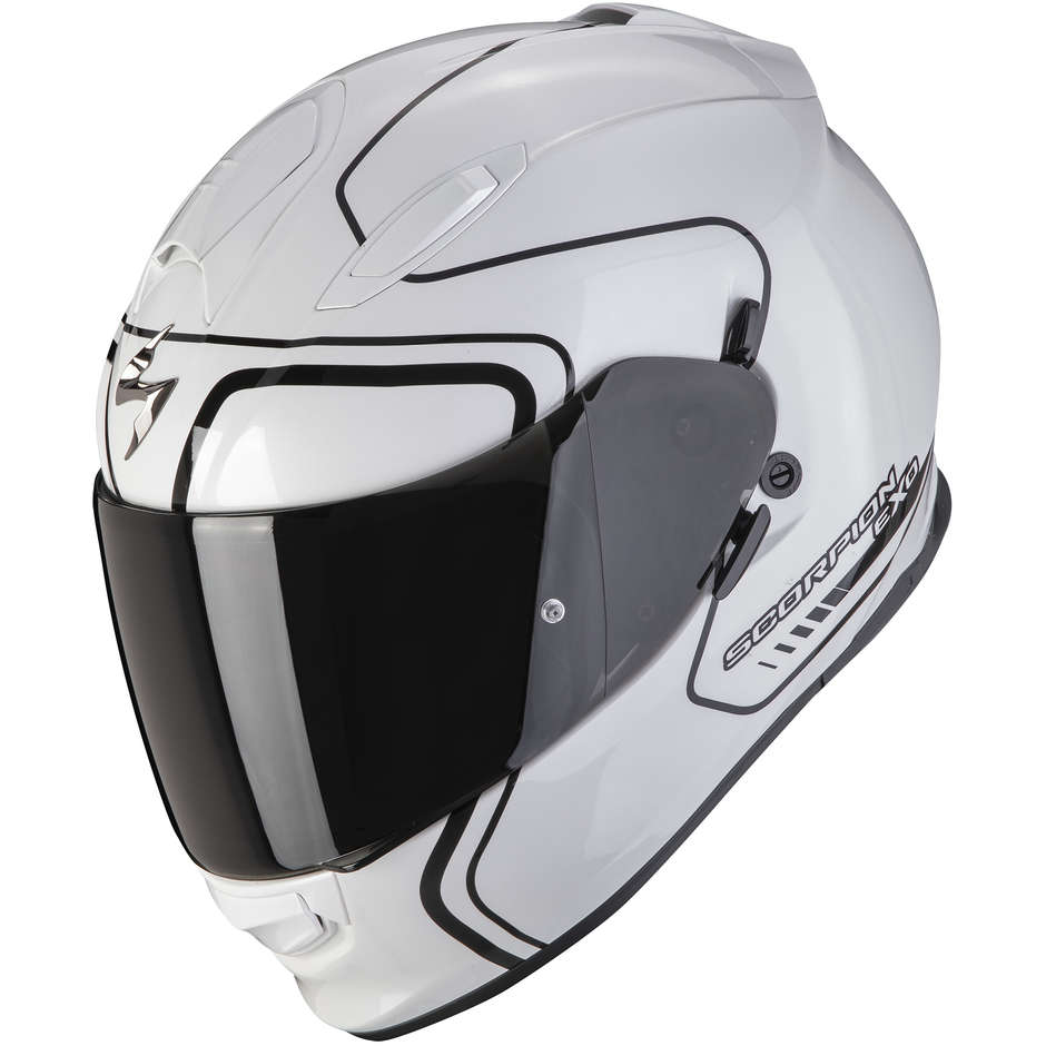 Scorpion EXO-491 WEST Integral Motorcycle Helmet White Black