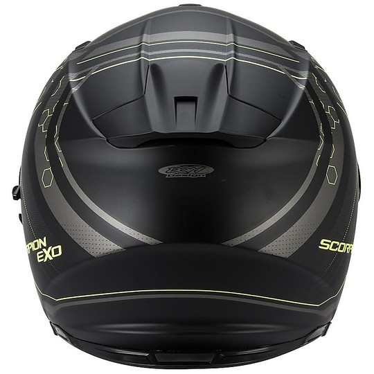 Scorpion Exo-510 Air Sync Integral Helmet Black Matt Black Neon
