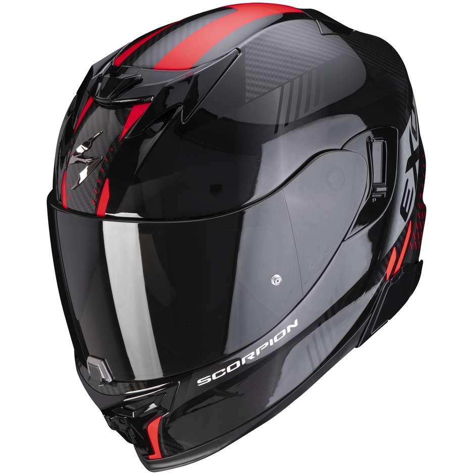 Scorpion EXO-520 AIR LATEN Integral Motorcycle Helmet Black Red