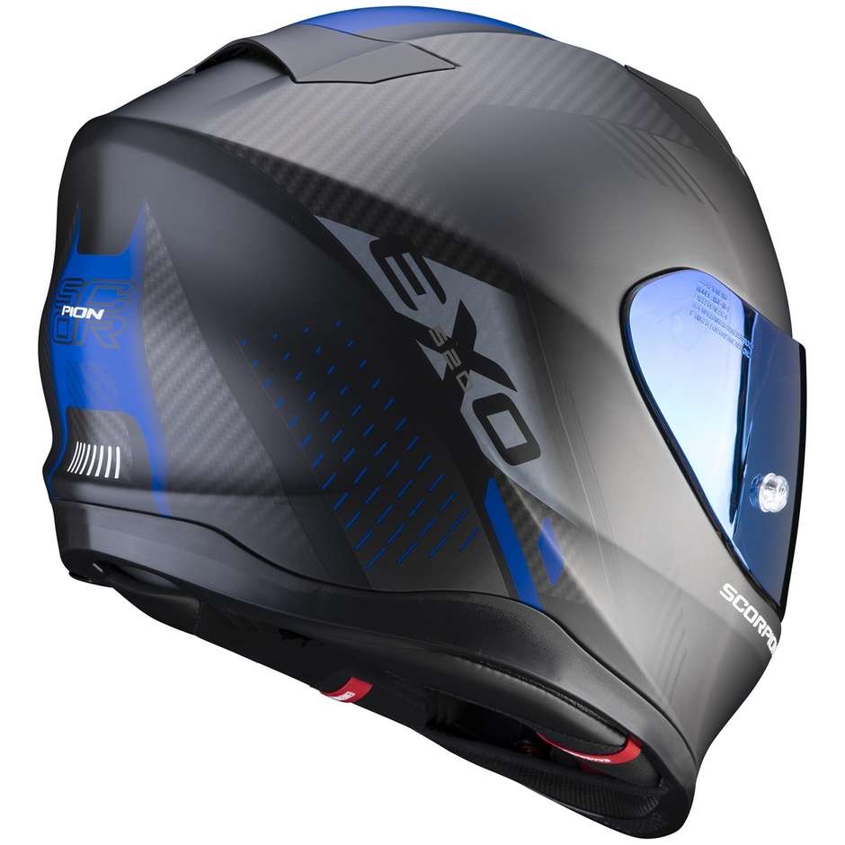 Scorpion EXO-520 AIR LATEN Integral Motorcycle Helmet Matte Black Blue