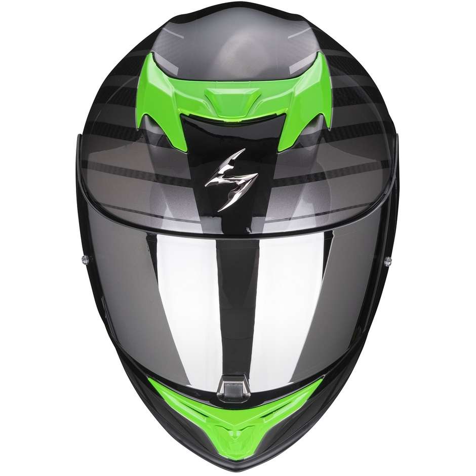 Scorpion EXO-520 AIR SHADE Integral Motorcycle Helmet Black Green
