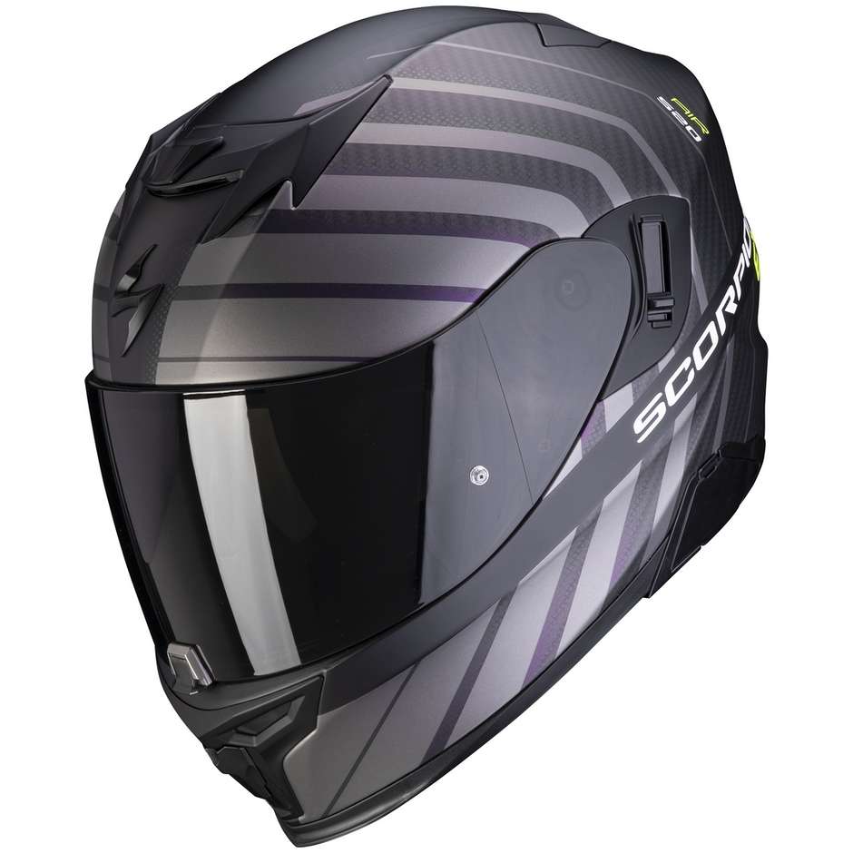 Scorpion EXO-520 AIR SHADE Integral Motorcycle Helmet Matt Black Fluo Yellow