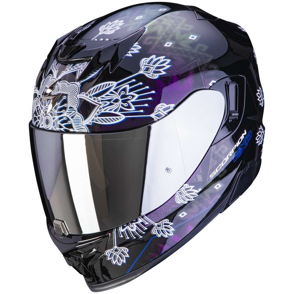 Scorpion EXO-520 AIR TINA Integral Motorcycle Helmet Black Chameleon