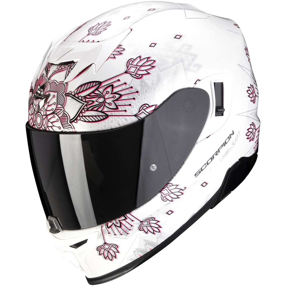 Scorpion EXO-520 AIR TINA Integral Motorcycle Helmet White Silver
