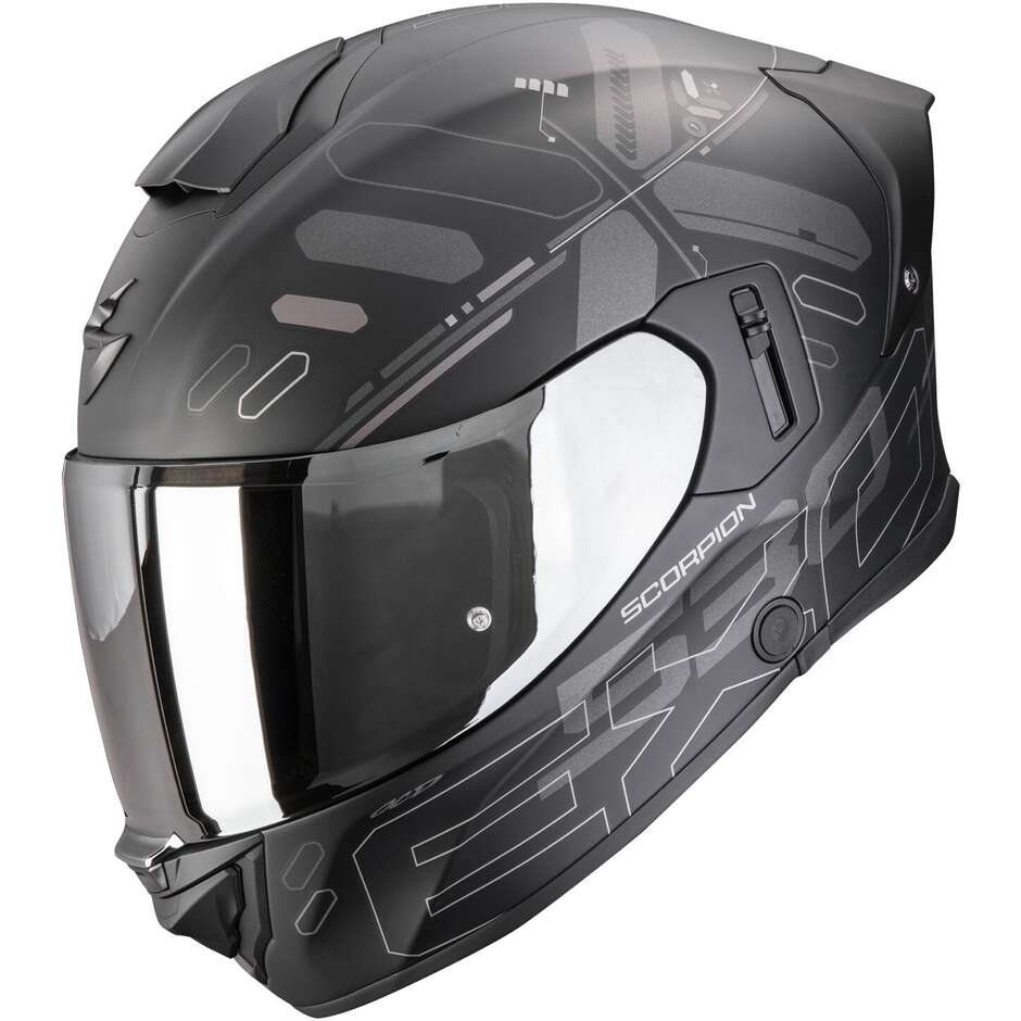 Scorpion EXO-530 AIR FOND Integralhelm Motorrad Mattschwarz Silber