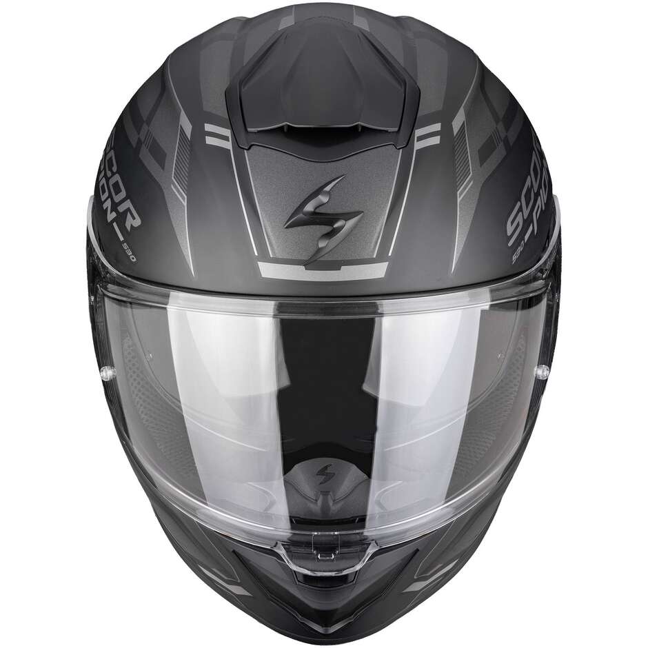 Scorpion EXO-530 AIR SLOPE Integralhelm für Motorräder, Mattschwarz/Silber