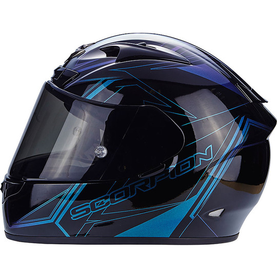 Scorpion Exo-710 Air Line Black Chameleon Moto Helmet