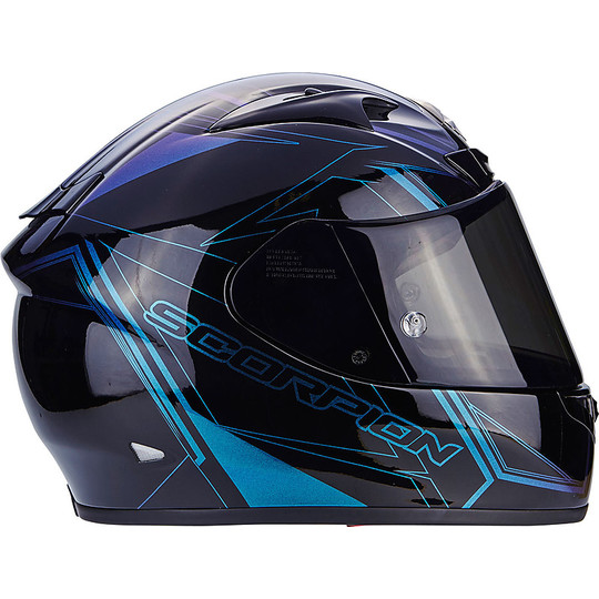 Scorpion Exo-710 Air Line Black Chameleon Moto Helmet