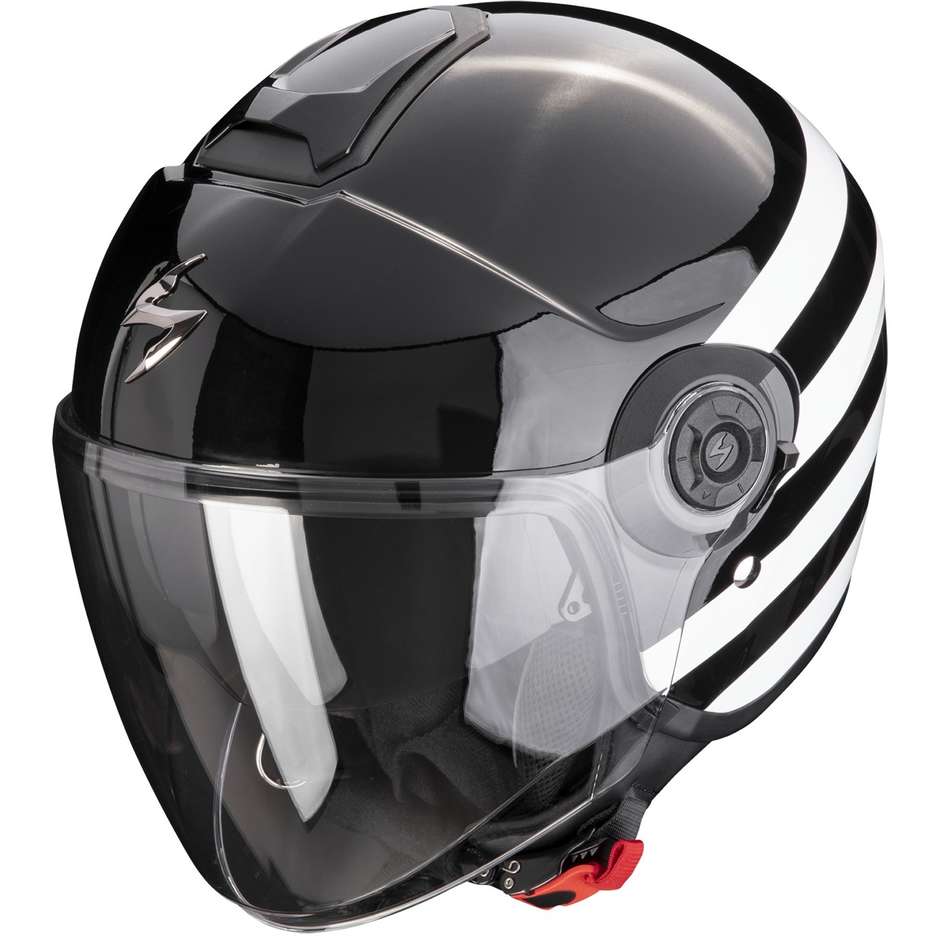Scorpion EXO-CITY II BEE Jet Motorcycle Helmet Black White