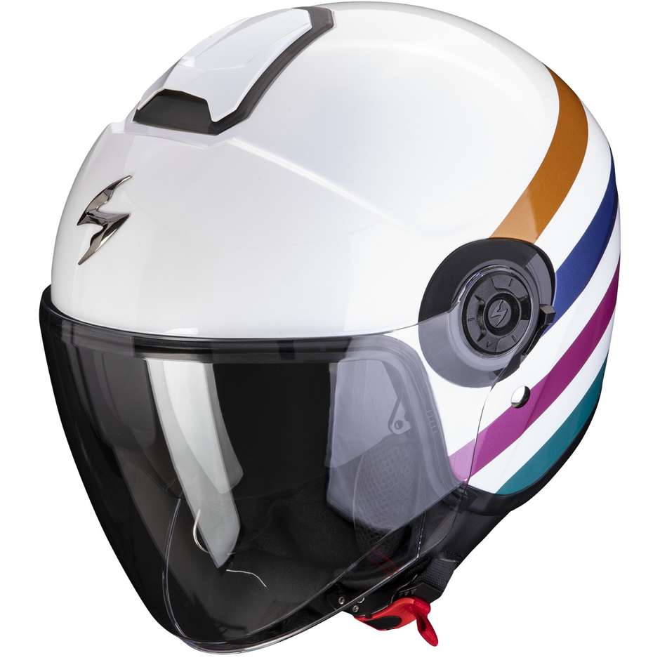 Scorpion EXO-CITY II BEE Jet Motorcycle Helmet White Green Gold