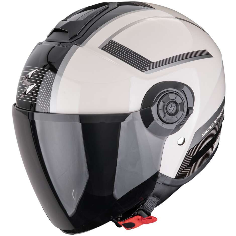Scorpion EXO-CITY II COSMOS Jet Motorradhelm Creme Schwarz