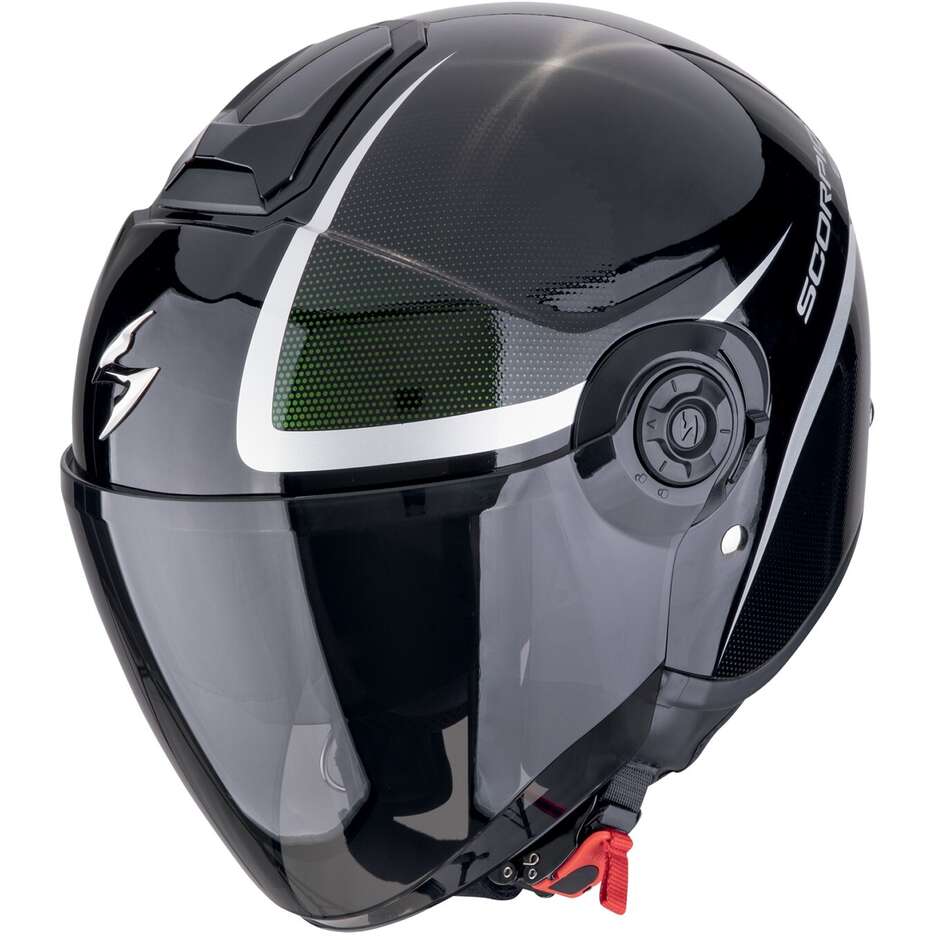 Scorpion EXO-CITY II INTERCITY Jet-Motorradhelm, schwarzes Chamäleon
