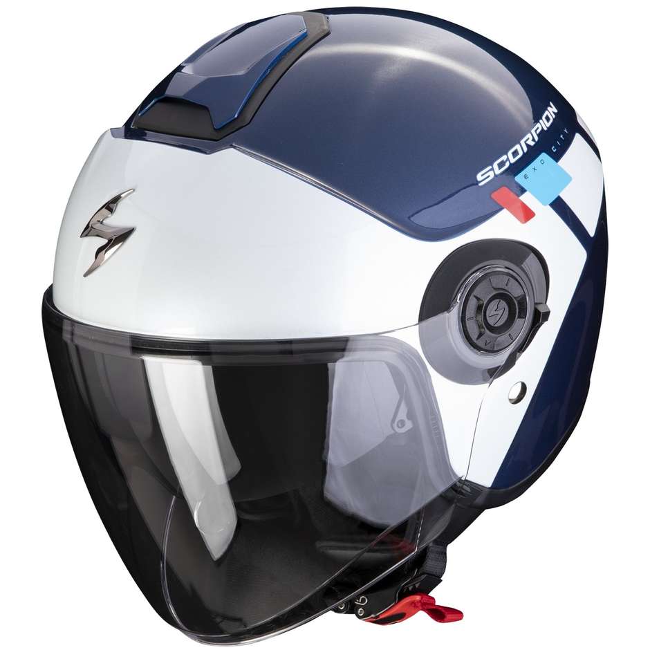 Scorpion EXO-CITY II MALL Jet Motorcycle Helmet Blue White Red