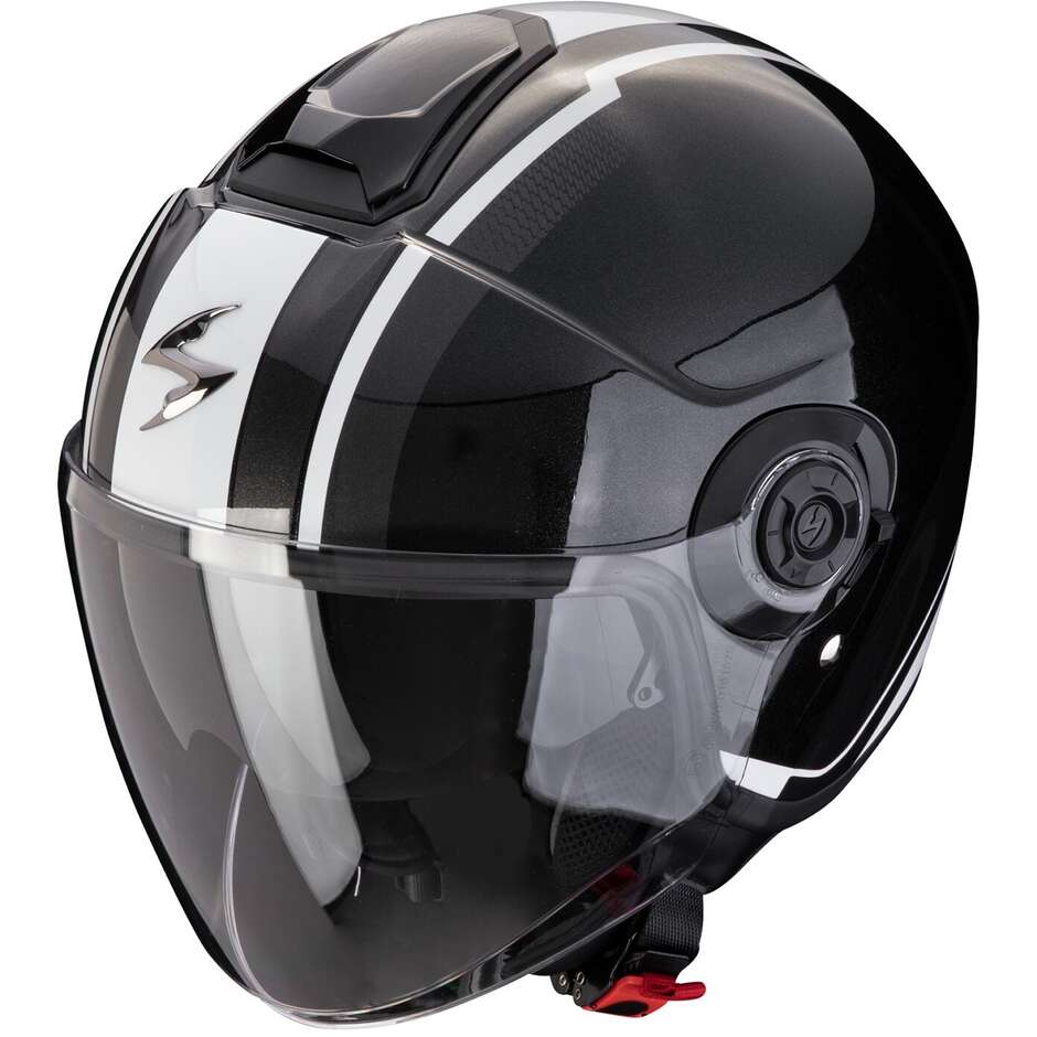 Scorpion EXO-CITY II VEL Metal Jet Motorcycle Helmet Black White