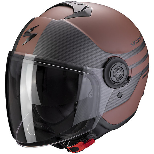 Scorpion Exo-City MODA Double Visor Jet Helmet Matt Black Brown