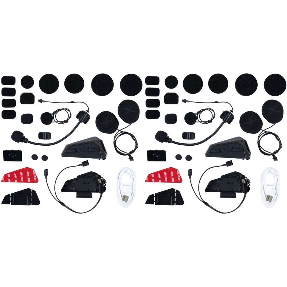 Scorpion Exo-com LINK-1 Motorrad-Gegensprechanlage-Paar-Kit – Doppelpack