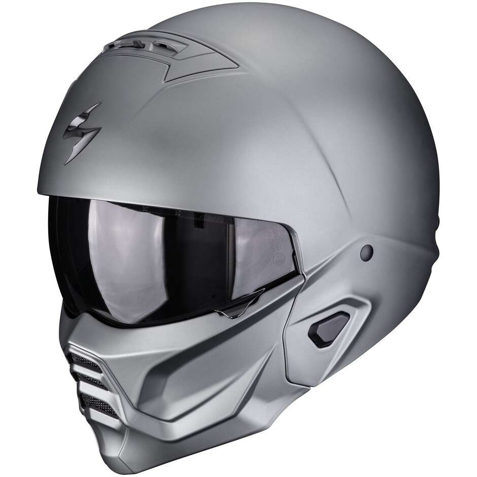 Scorpion EXO-COMBAT II SOLID Titan Matt Grey Jet Motorradhelm