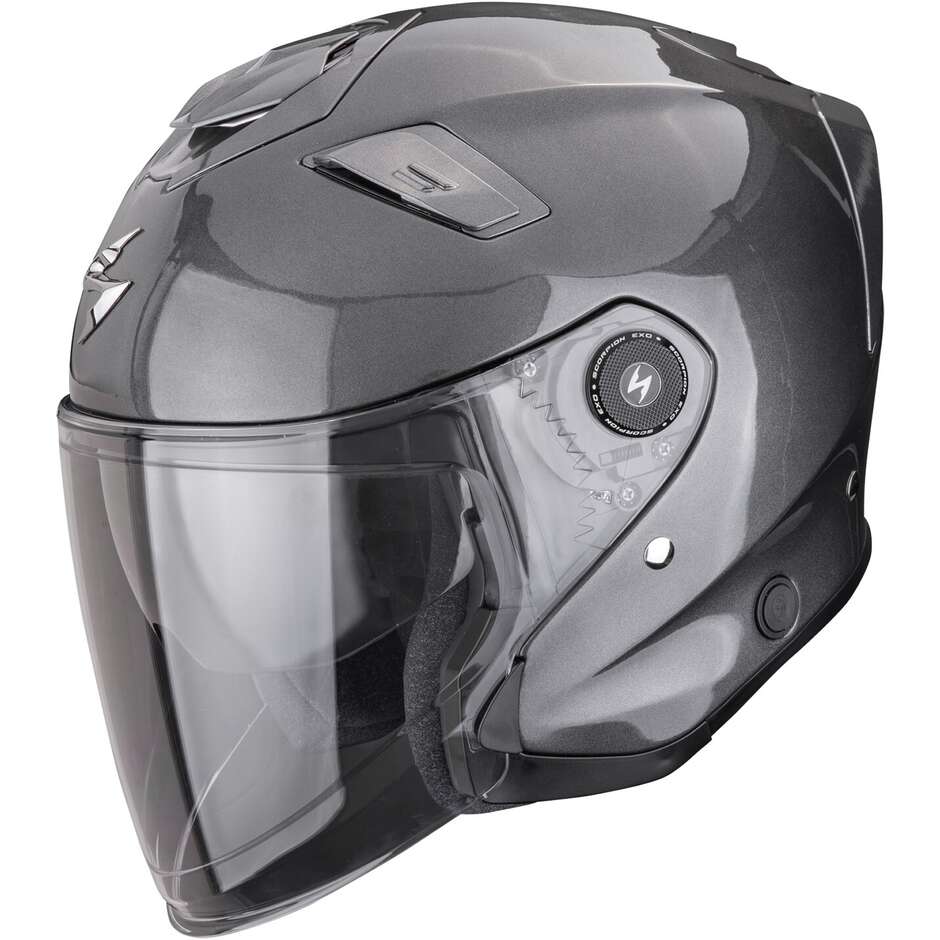 Scorpion EXO-GT JET SOLID Jet-Motorradhelm, Metallic-Grau
