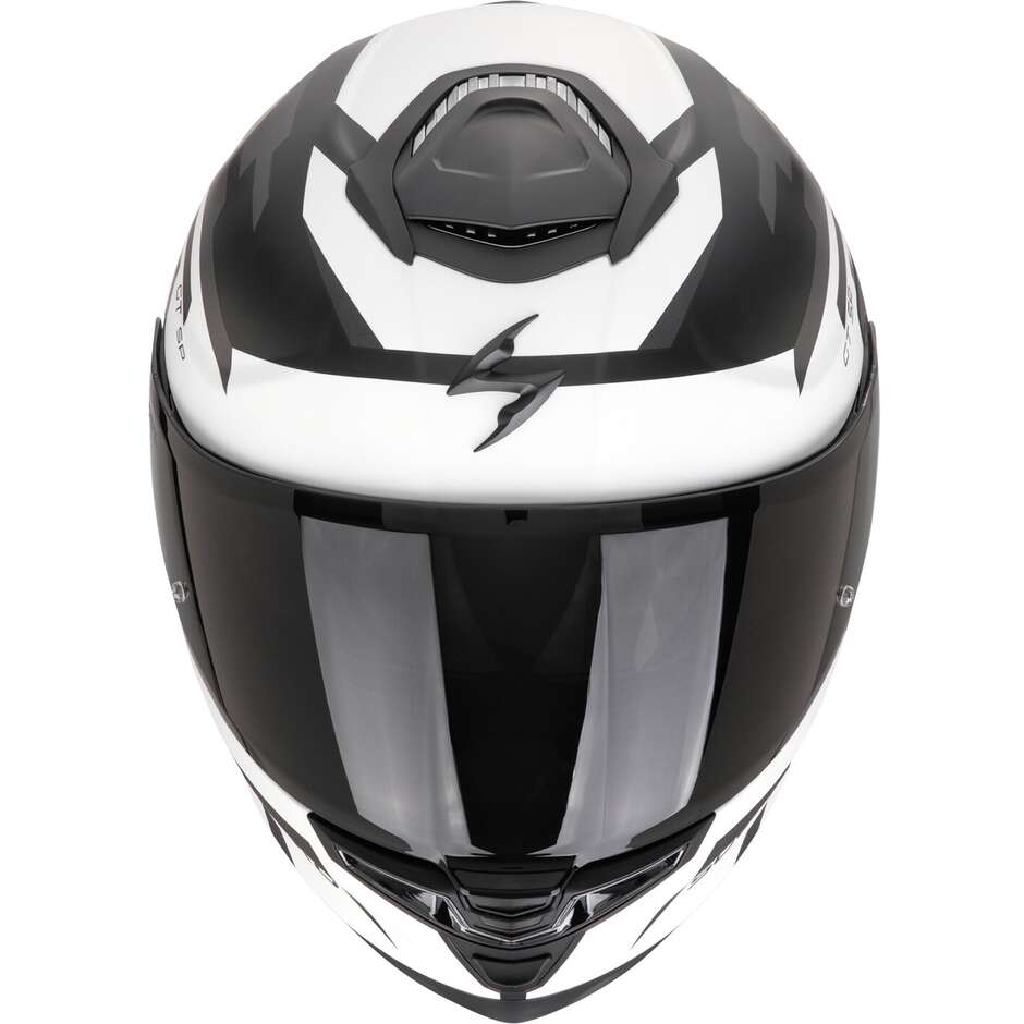 Scorpion EXO-GT SP AIR TORNADO Integral-Motorradhelm Mattschwarz Silber