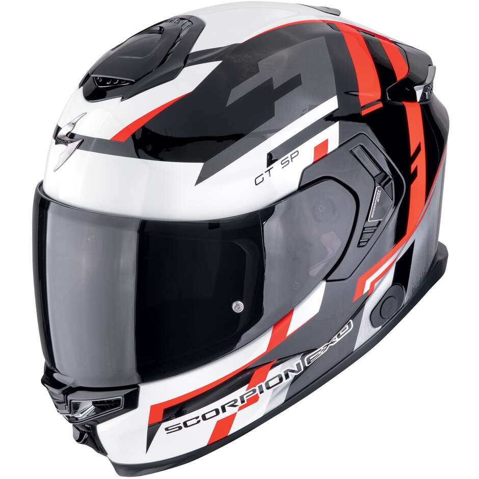 Scorpion EXO-GT SP AIR TORNADO Integral-Motorradhelm Schwarz Rot
