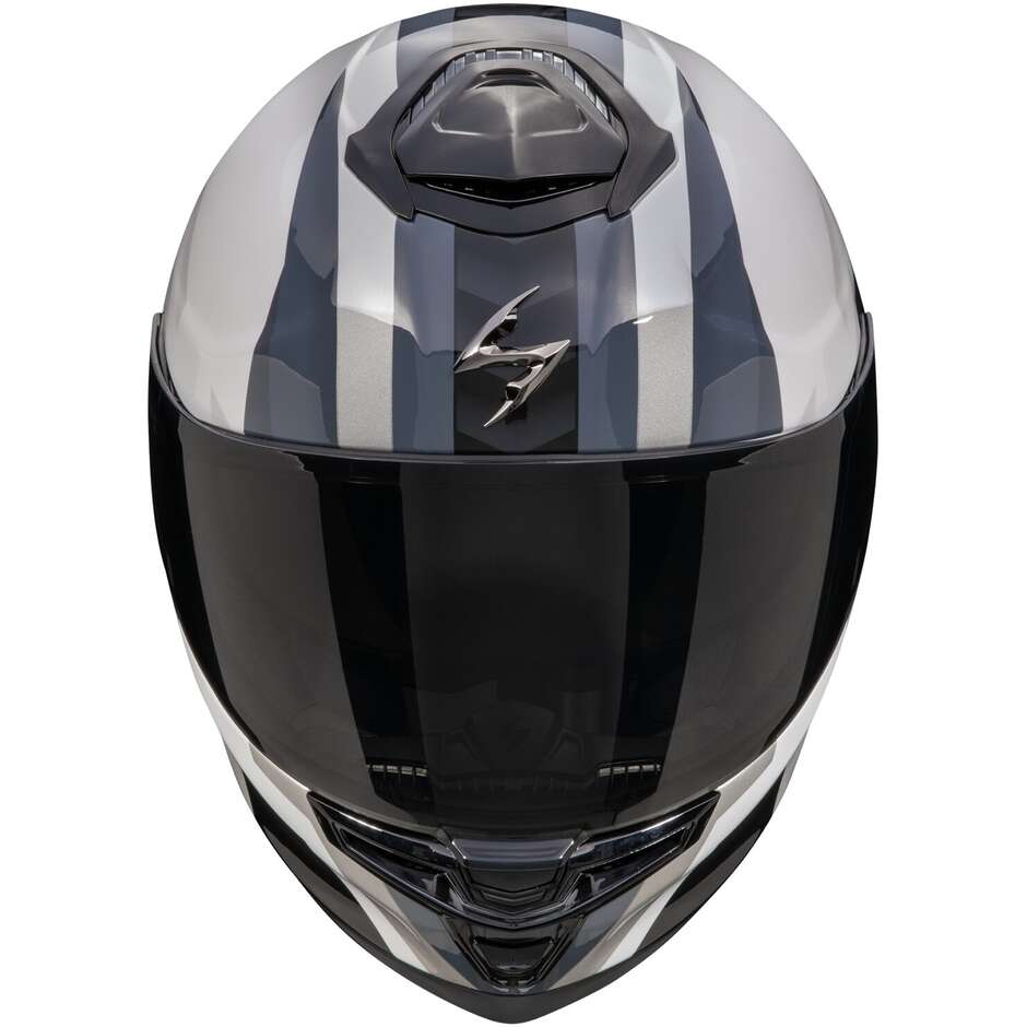 Scorpion EXO-GT SP AIR TOURADVEN Integral-Motorradhelm Perlweiß Silber