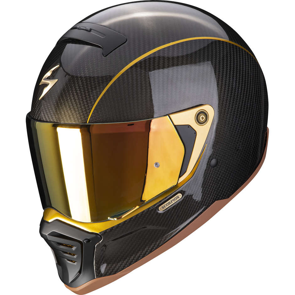 Scorpion EXO-HX1 CARBON SE Black Gold Integral Motorcycle Helmet