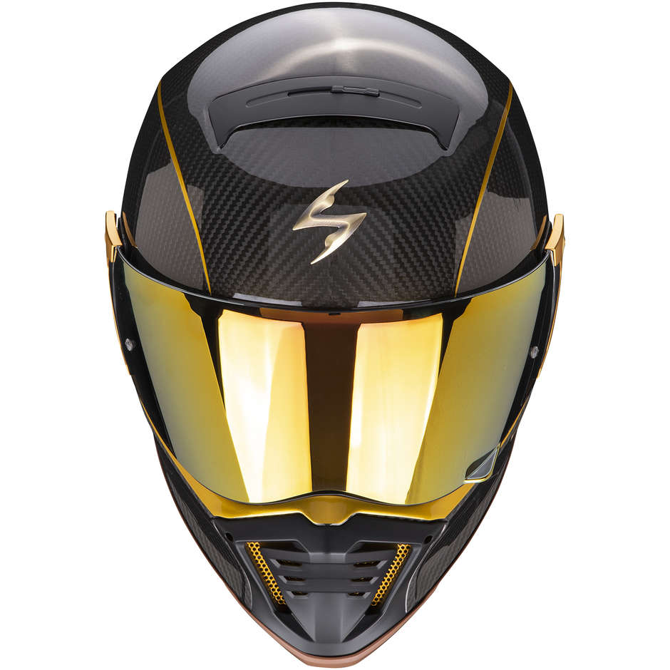 Scorpion EXO-HX1 CARBON SE Black Gold Integral Motorcycle Helmet