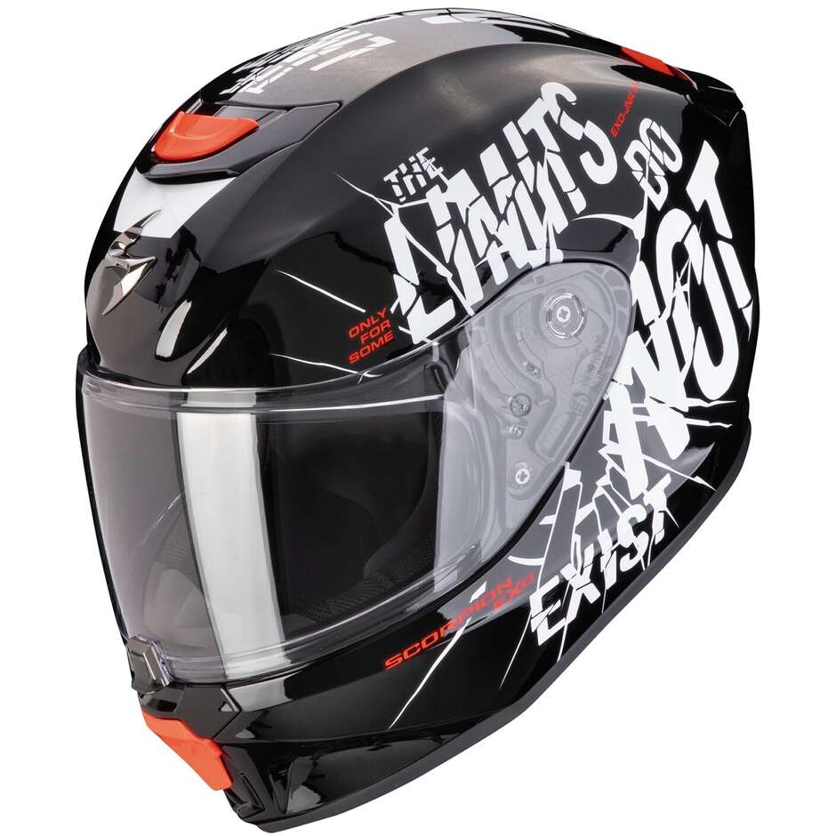 Scorpion EXO-JNR BOUM Full Face Child Motorcycle Helmet Black White