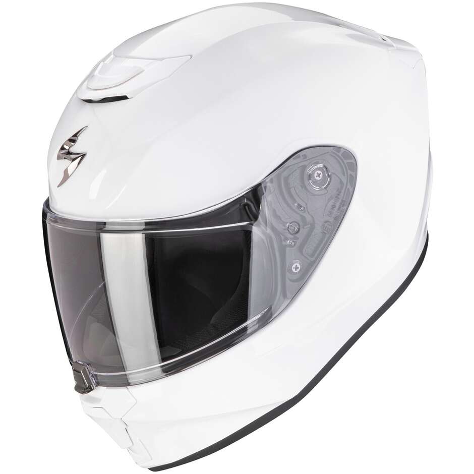 Scorpion EXO-JNR SOLID White Full Face Child Motorcycle Helmet